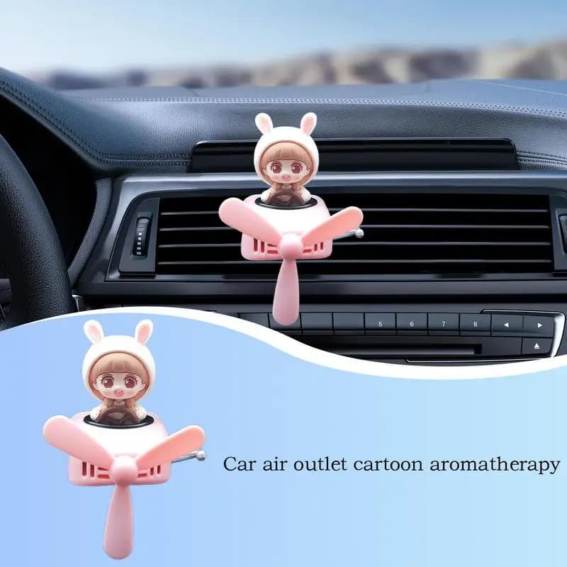 Deodorants for auto rotating for airplane pilot bear accessories clip vent diffuser of fragrant fragrances with 6 fragrant tablets