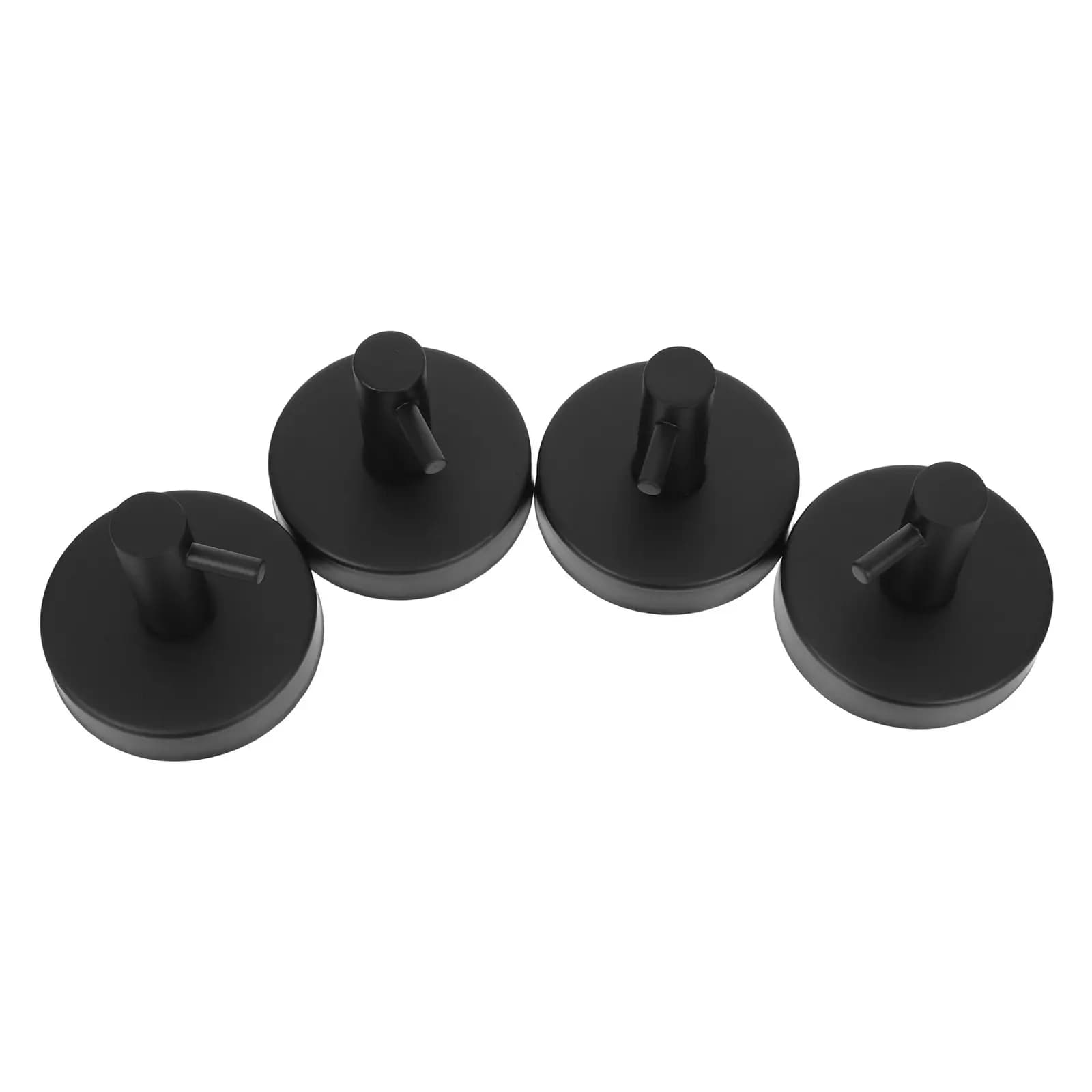 4Pcs Heavy Duty Suction Cup Hooks for Towels Robes Bags Purse Key Holder No Damage Stainless Steel Bathroom Kitchen Wall Mounted