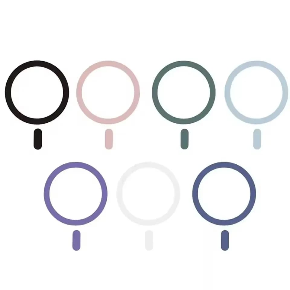 1-5PCS Metal Plate Sticker Ring For Magsafe Wireless Charger For iPhone Samsung Mobile Phone Magnetic Car Mount Holder Universal