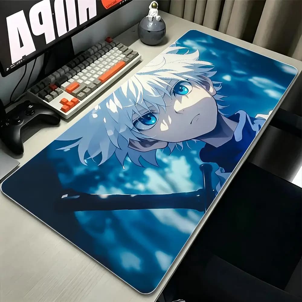 anime Hunter x Hunter Mouse Pad MousePad Stitched Edge Gaming Anti‑Slip Rubber Base Waterproof Desk Mat For Office Laptop PC