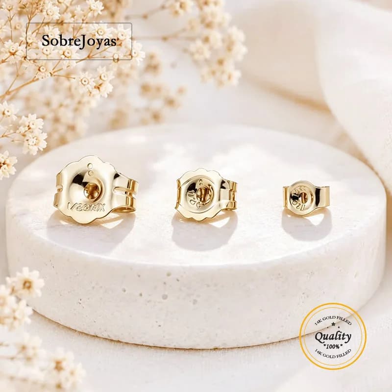 14K Gold Filled Stud Earring Backs Jewelry Making Supplies Wholesale DIY Accessories Gold Jewelry Findings