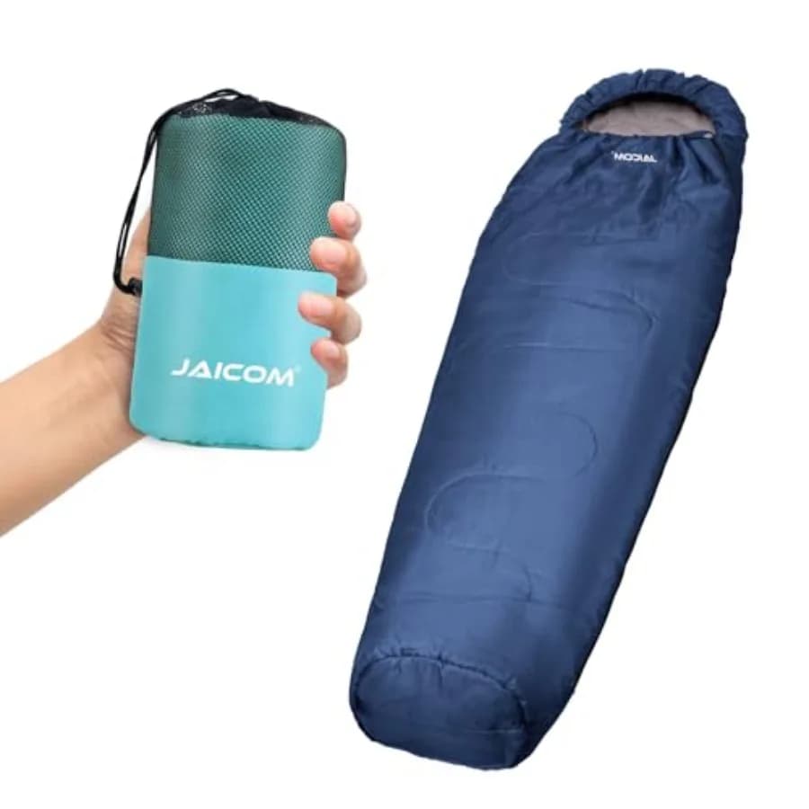 Sacco a Pelo Interno e Sacco a Pelo Mummia con Cerniera Bidirezionale Ideale per Backpacking, Escursionismo, Hotel, Ostelli, Viaggi di Lavoro, Campeggio