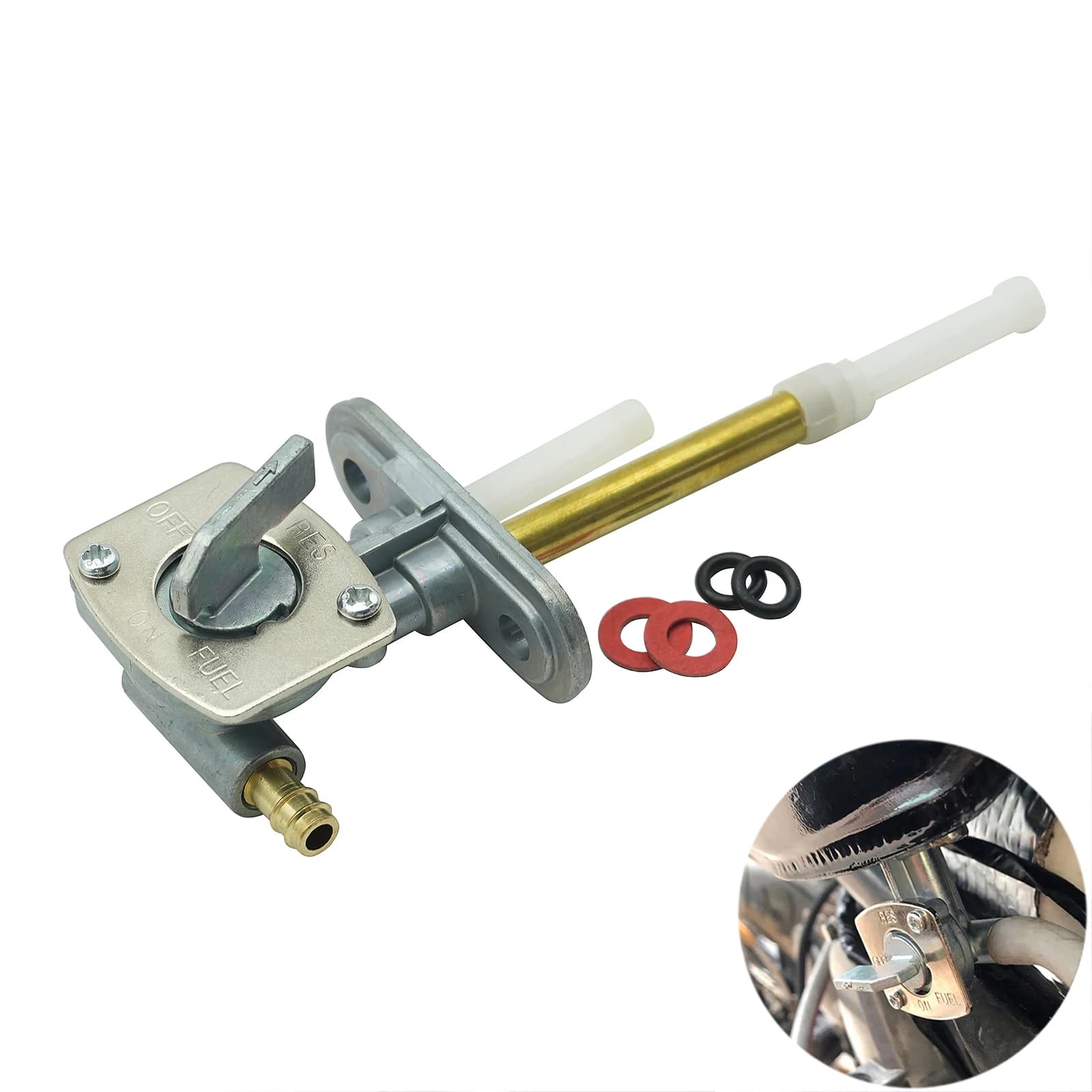 Rubinetto Carburante Valvola Interruttore Serbatoio per Yamaha YFM 600 Grizzly YFM350 Raptor 350 Banshee Timberwolf Grizzly Moto-4 350 250