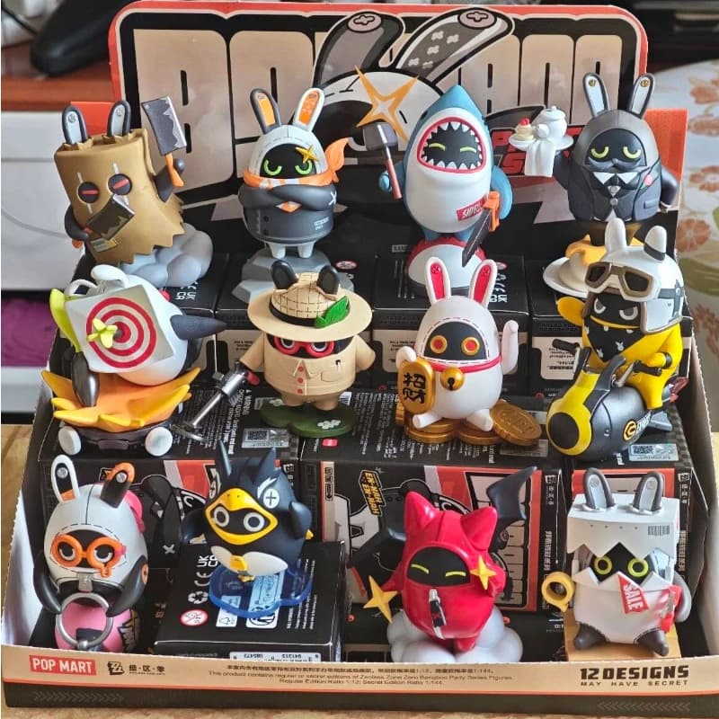 Nuova Serie Originale Pop Mart Zenless Zone Zero Bangboo Party, Blind Box da Collezione, Personaggio Anime, Decorazione da Scrivania, Mystery Box