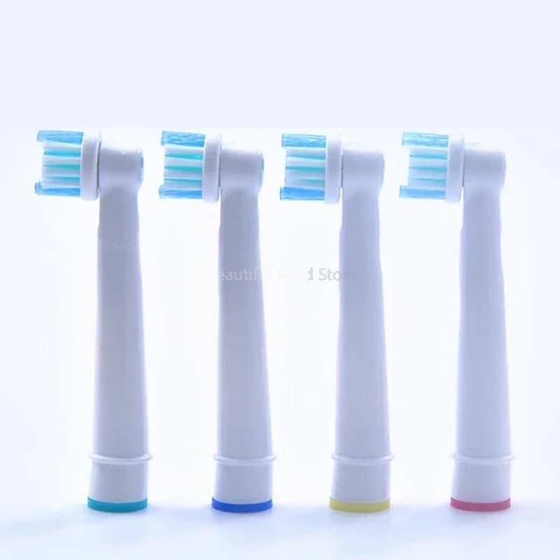 A set of 4 electric toothbrush replacement kits for SB-17A soft ridge POM for oral cleaning in the head of 4 ColorsToothbrush