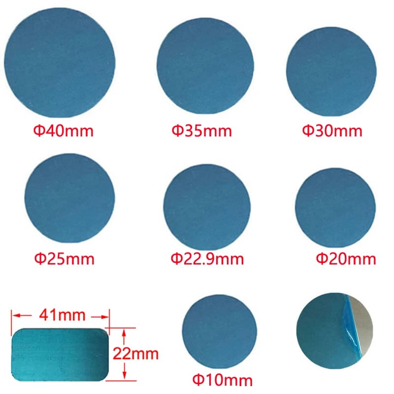 100 pz 40mm 35mm 30mm 25mm 20mm Piastra metallica disco lamiera di ferro per supporto magnetico per telefono cellulare per supporti magnetici per telefono per auto