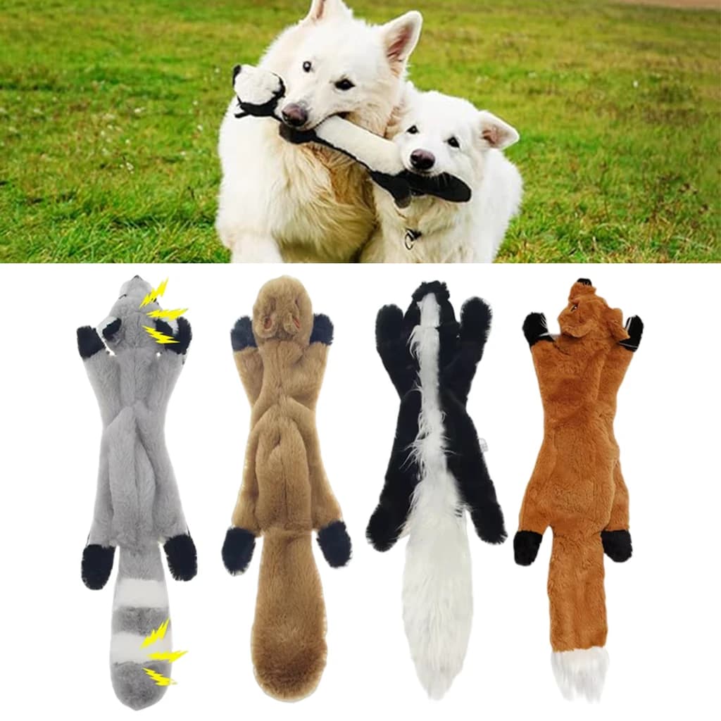 New 45 cm simulated animal backdrop without filling with chigoliers chewing toy for durable dogs plush fold toys for pets supplies for pets