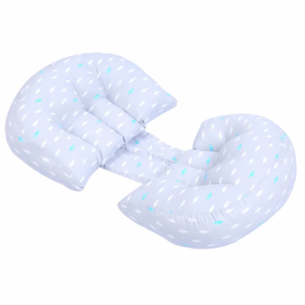 Morbido cuscino per la gravidanza Comfort Cuscino ergonomico per il supporto della vita Cuscino ausiliario Cuscino per il corpo per dormire da donna multifunzione