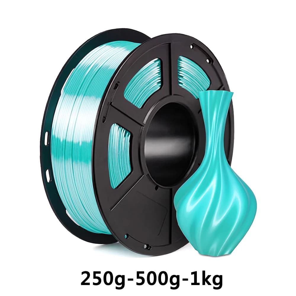 250g 500g 1Kg PLA 3D Printer Filament PLA Silk Cyan 1.75mm Printing Filament Independent vacuum packaging