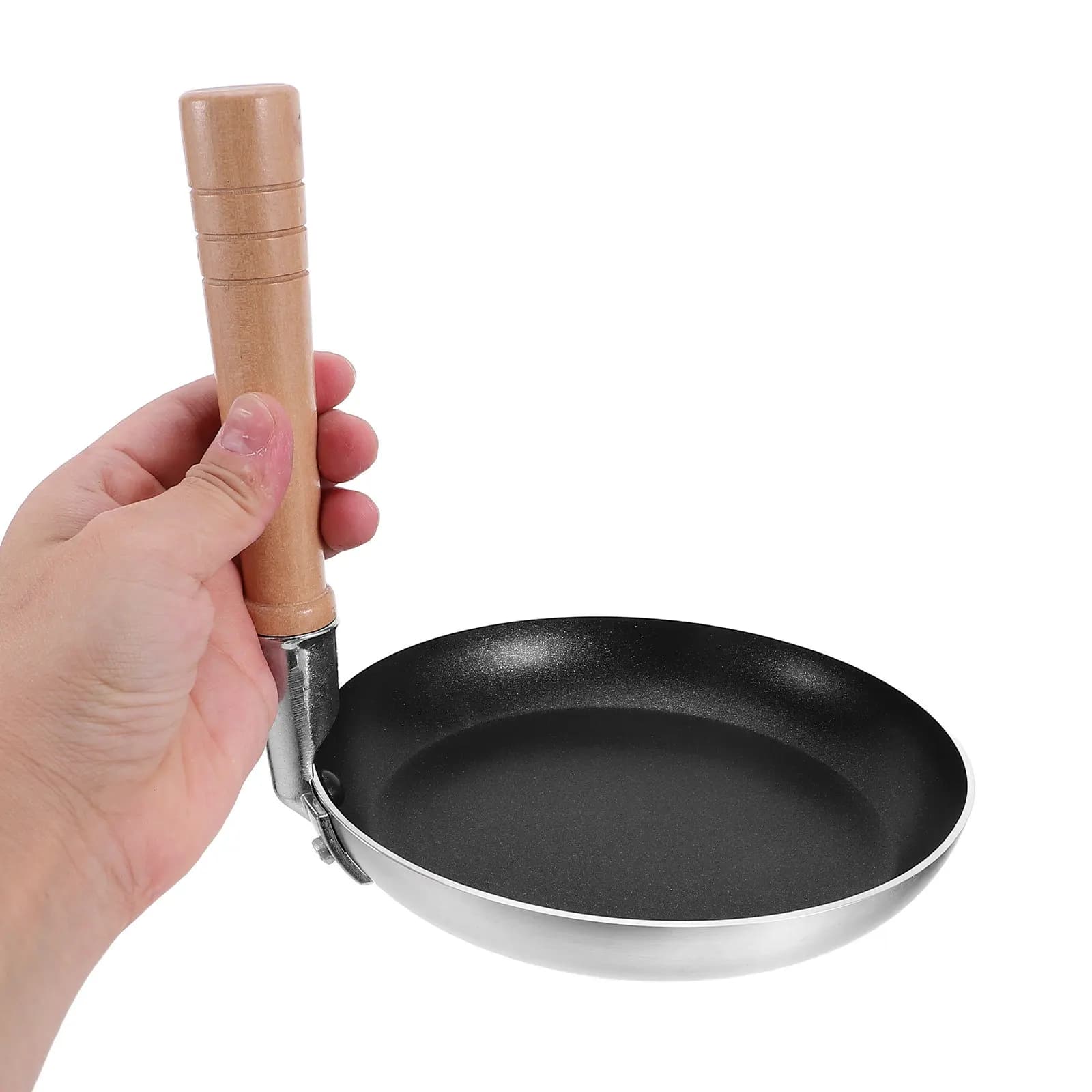 Japanese Tamagoyaki Pan Nonstick Omelette Skillet for Oyakodon Eggs Pancakes Vertical Handle Flat Bottom Breakfast Frying Pan