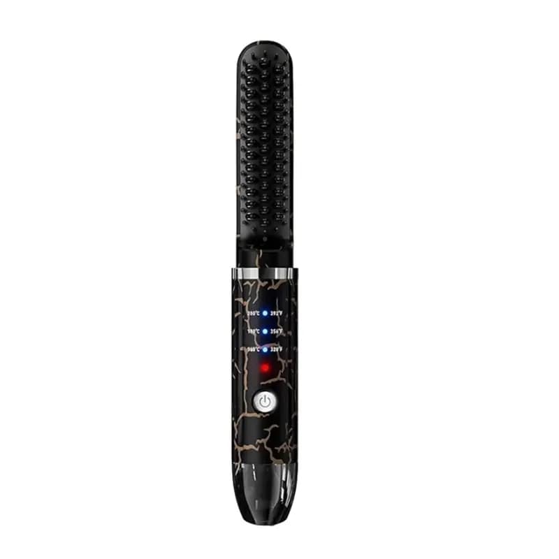 rePLAISIRrePiastra per barba da uomo, wireless heater brush and portable hot comb, mini ionic tool for smoothing hair