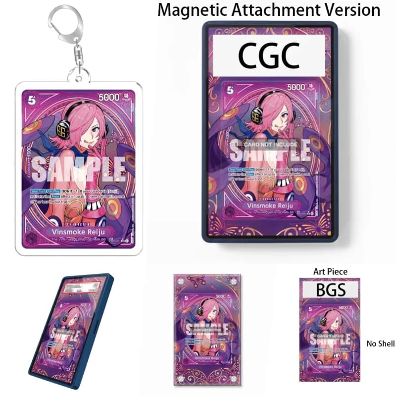 Art Display for ONE PIECE CARD GAME Vinsmoke Reiju Anime Expand Art Fans Gift Recyclable Acrylic Protective Case Keychain