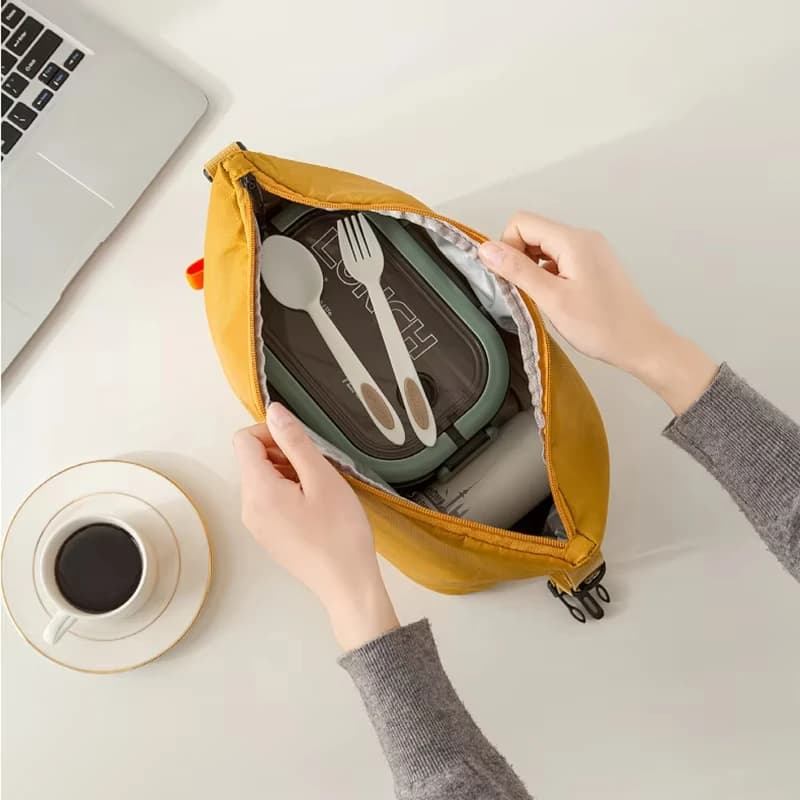 1pcs Lunch Pack Insulated Bento Bag Aluminium Foil Lunchbox Ice Bag Portable Dinner Picnic Food Storage Handbag