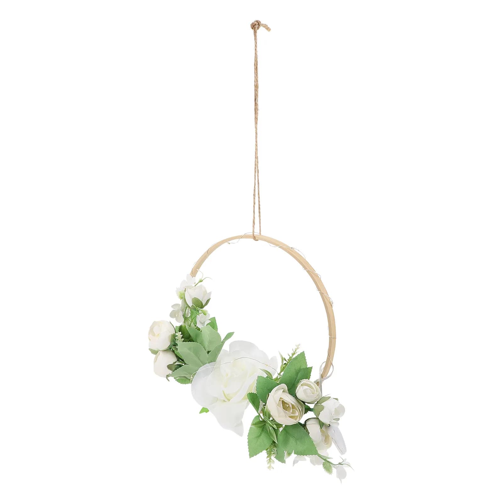 1Pcs Decorative Flower Light Bamboo Flower Ring Lamp Easy Assembly Complete Accessories Multifunctional Hanging Pendant Living