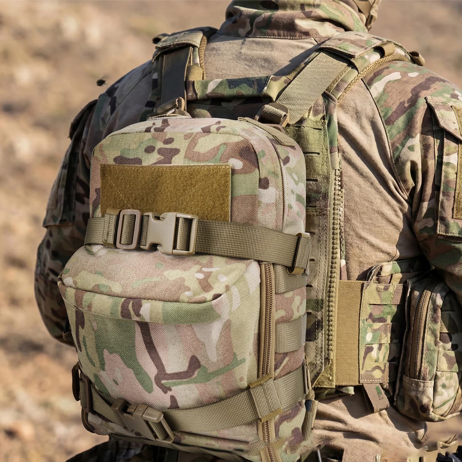 Tattico MOLLE backpack with Hydrating bag, Water tank for vest and External backpack