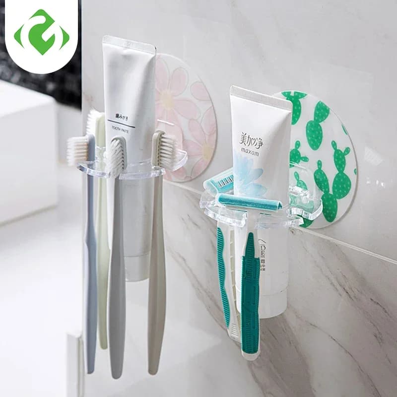 1PC Portaspazzolino in plastica Portaoggetti per dentifricio Rasoio Dispenser per spazzolino da denti Organizzatore per il bagno Accessori Strumenti GUANYAO