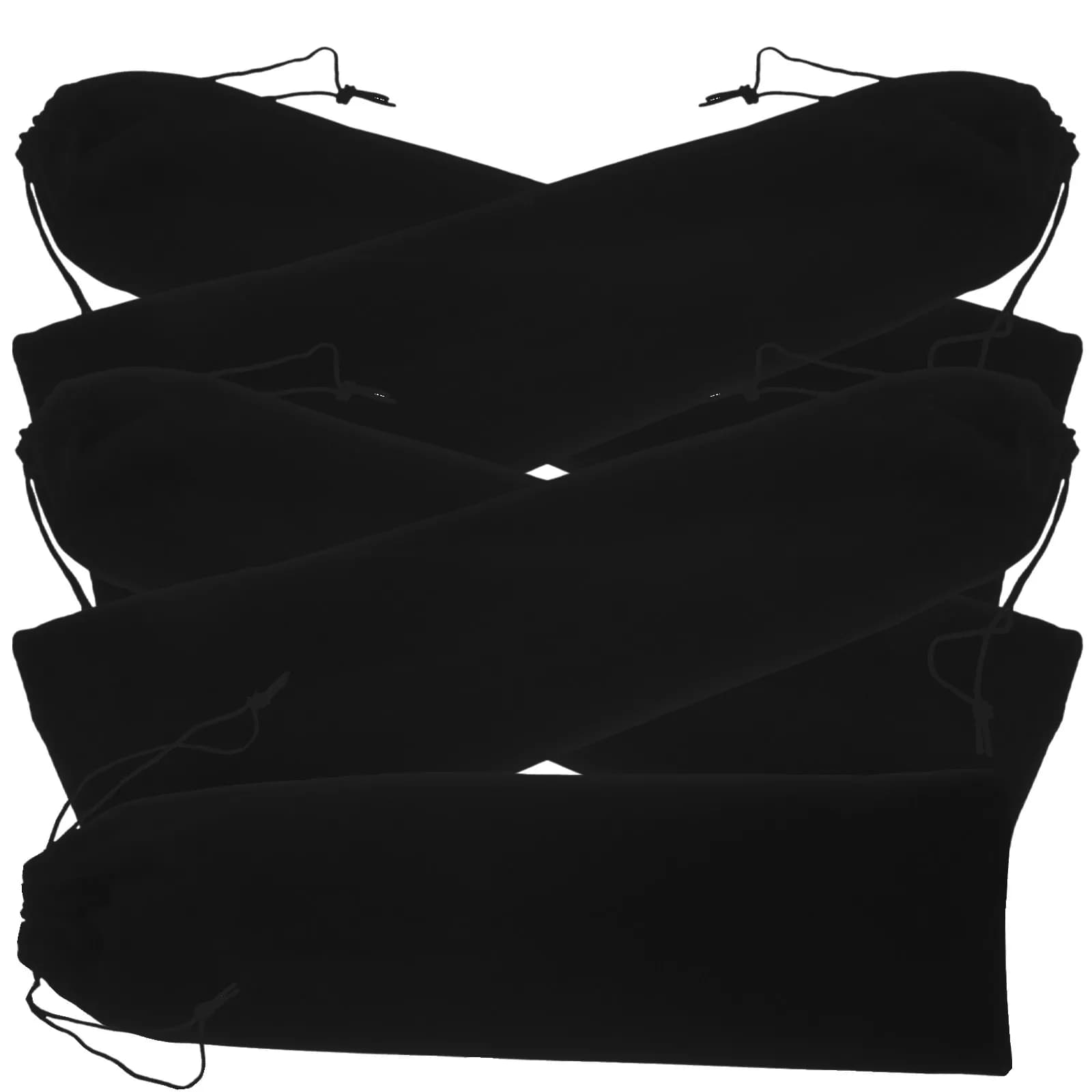 Set di 5 Borse Porta Ferro Arricciacapelli con Cordoncino, Custodia Portatile per Piastra, Borsa da Viaggio per Strumenti per Capelli