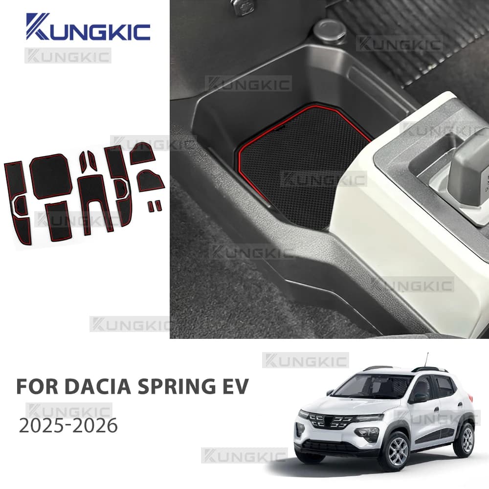 Anti-slip car door groove pad for Dacia Spring Electric EV 2025 2026, car interior accessories Dacia Spring 2025
