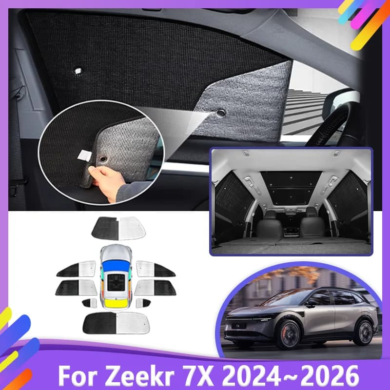 Per Zeekr 7X Accessori CX1E 2024 2025 2026 Auto Parasole Visiera Completa di Protezione Parabrezza Visiera Copertura Shades Accessori Auto