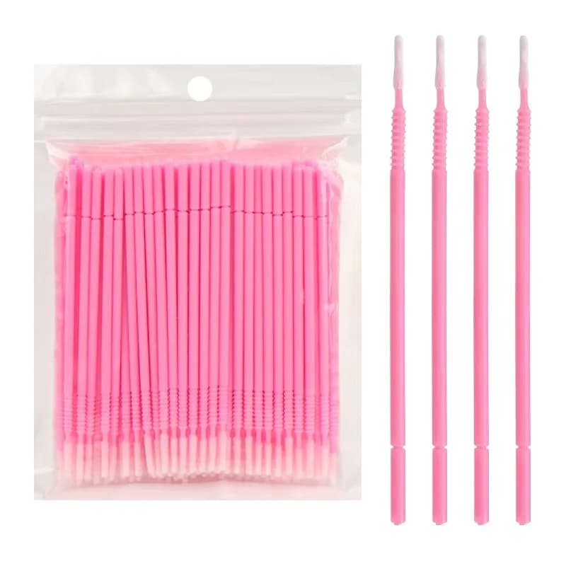 100/500Pcs Professional Disposable Eyelash Extension Micro Brush Applicator Make Up Mascara Swab Brushes Swab makeup brushes