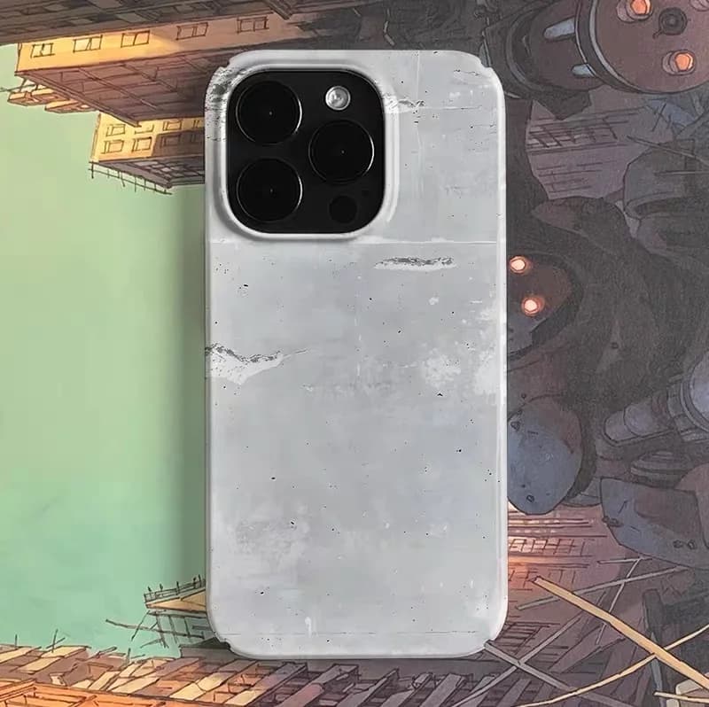 Whitewashed Wall Art Phone Case for IPHONE 17 Air 16E 15 PROMAX 14 Plus 13 12 MINI 11 PRO 16Plus XR XS MAX Acrylic Phone Cover