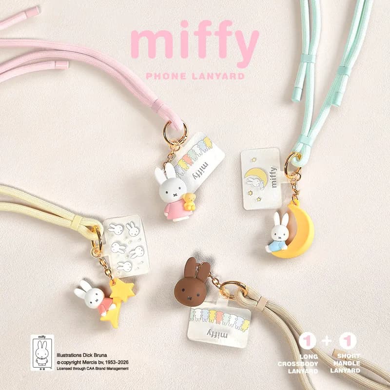 Cordino per Telefono Miffy il Coniglio, Ciondolo Decorativo Kawaii per Borsa, Giocattoli da Collezione, Regali per Bambini