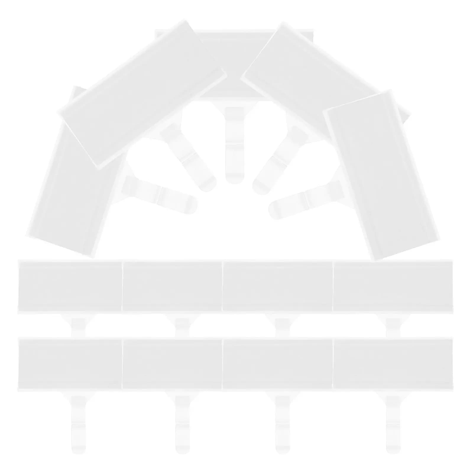 20 Pezzi Ganci Portaetichette in Plastica Impermeabile per Scaffali, Ideali per Negozi e Supermercati, 76x35mm