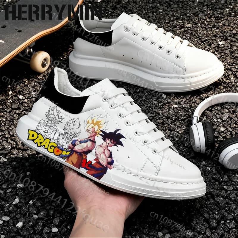 Scarpe da trekking 2026 Dragon Ball Son Goku da uomo, semplici, impermeabili, con plateau, in pelle, leggere e resistenti, taglie 35-44