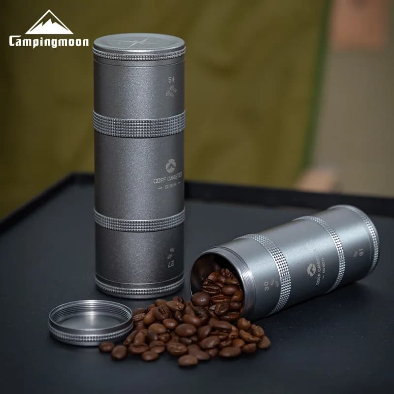 CAMPINGMOON 1 pz Chicchi di Caffè Può Viaggio di Stoccaggio Lattine Sigillate Lattine di Tè In Polvere Attrezzature Da Campeggio Elementi Essenziali Da Viaggio All'aperto