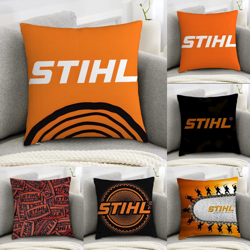 S-StihlS T-Tools pillow case Decorative sofa for the house Print for the front-back Plush lining for square cushions Decor cushion cover