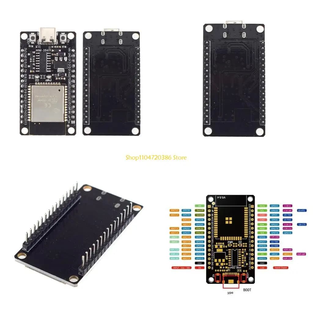 K0EA ESP32 ESP32-DevKitC Dual Board Development Board Dual-Core WiFi +Bluetooth 2 Function Microcontroller for Arduino