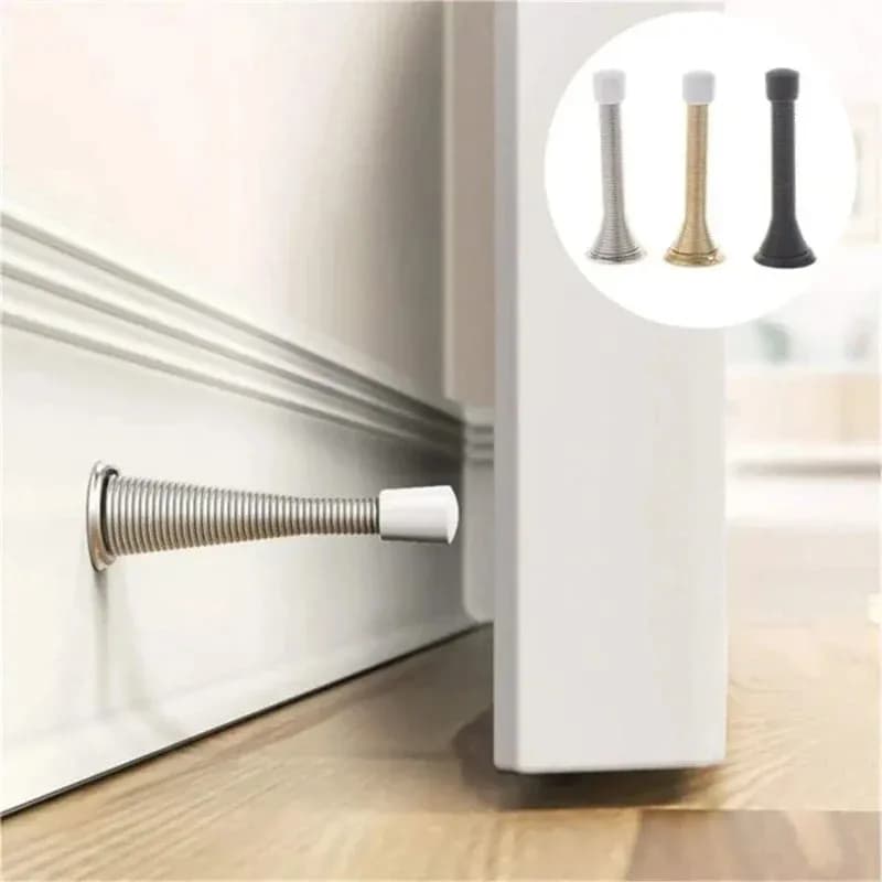 3pc Spring Anti-Collision Door Stopper with Noise Canceling Technology Protective Door Crash Pad Locking Door Handle Guard