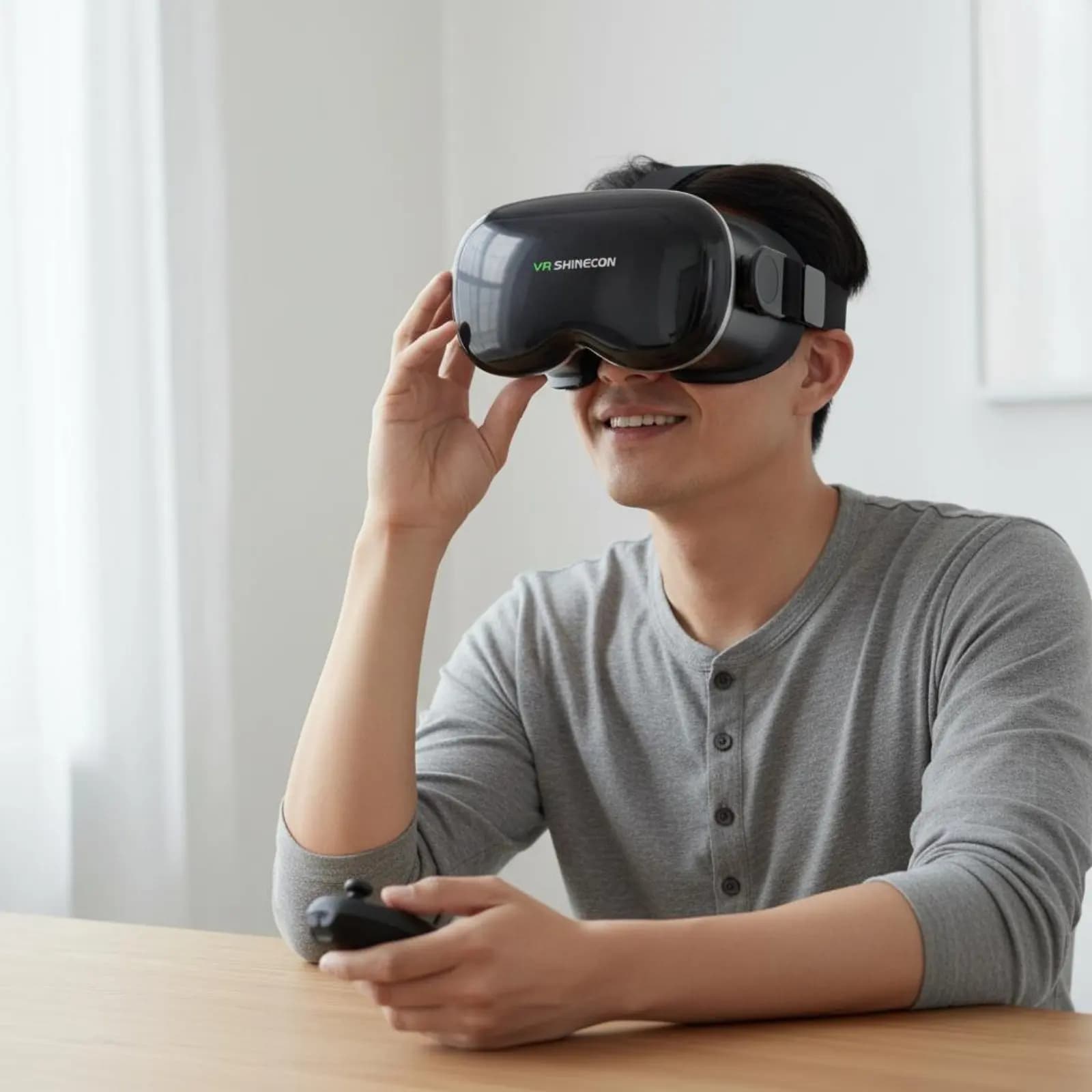 3D Movie Headset Private Home Theater VR Headset Head Mounted Display Adjustable Tech Gear Comfortable for Gamers, Gaming
