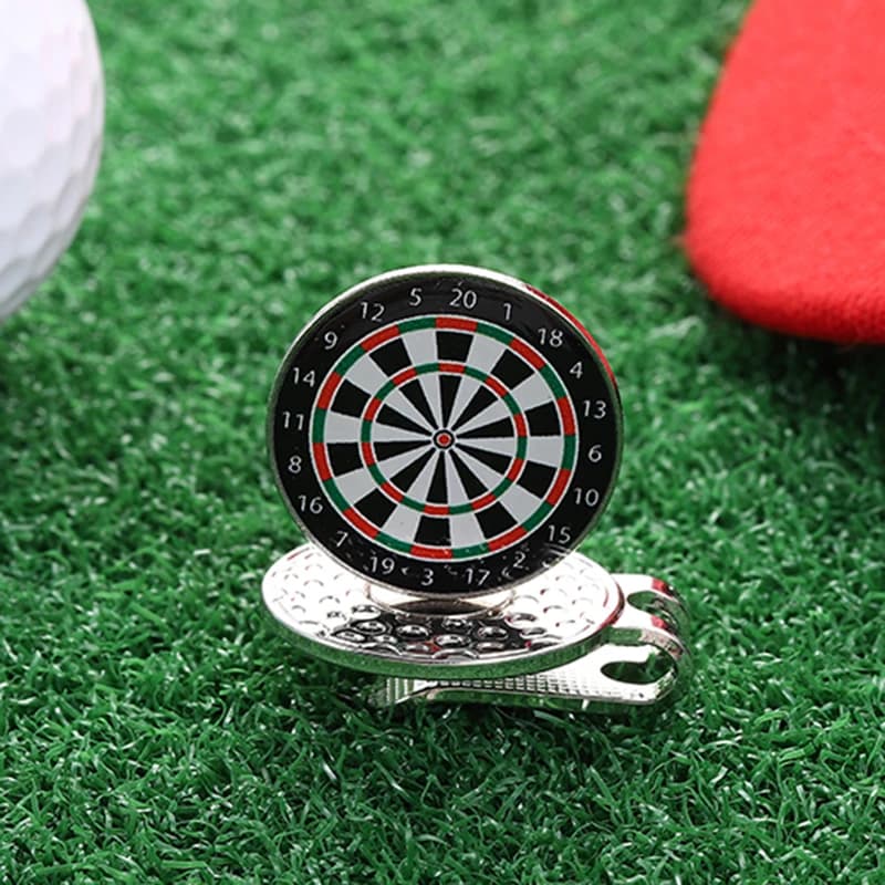 Clip per Cappello a Forma di Bersaglio da Freccette, Spilla in Smalto, Accessori per Cappelli da Baseball e Golf, Distintivi Magnetici Rimovibili per Cappelli, Gioielli e Regali