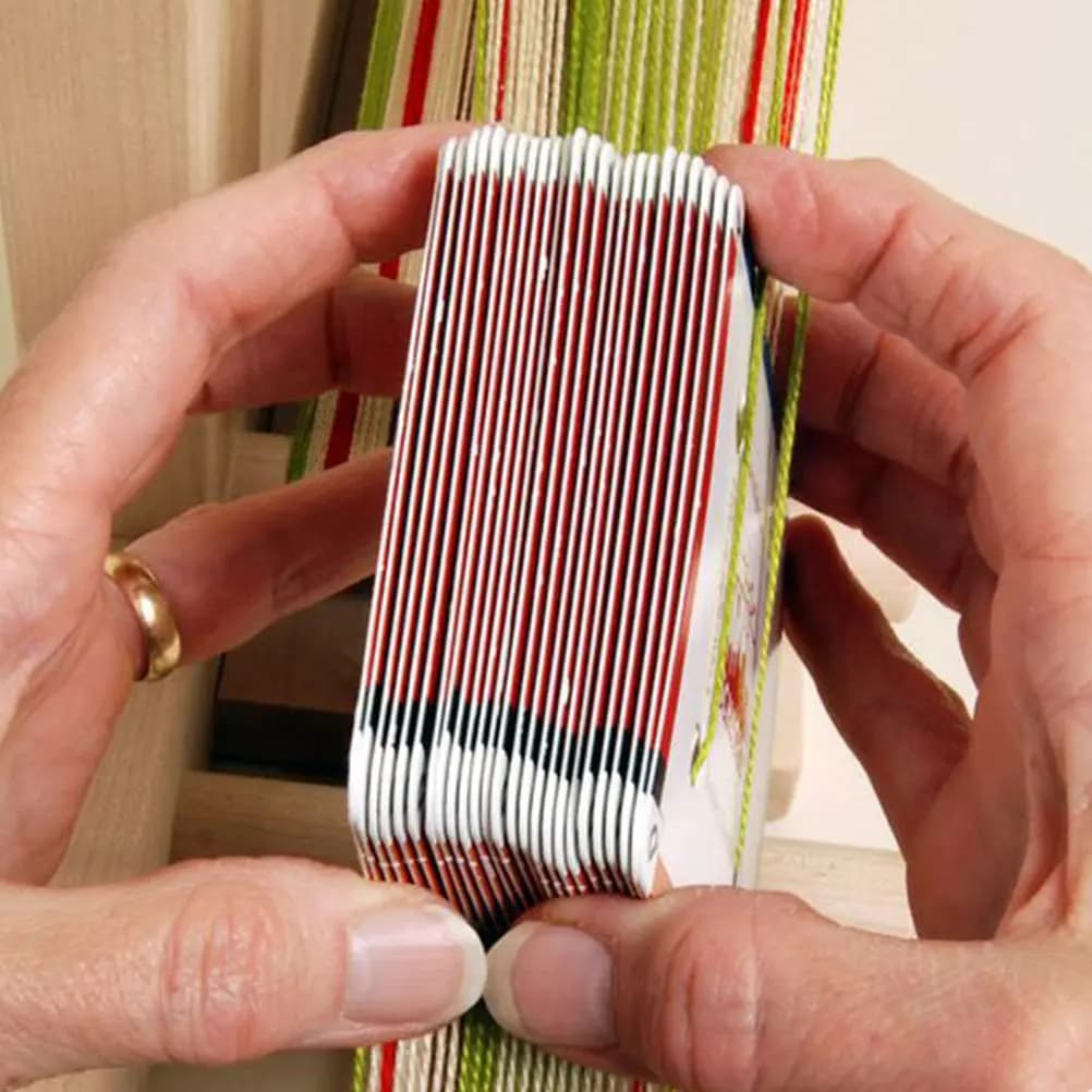 150Pcs Weaving Cards Tablet Premium Cardboard Loom Weaving Supplies for DIY Belt Making Uniform Width Clean Edges Smooth Surface