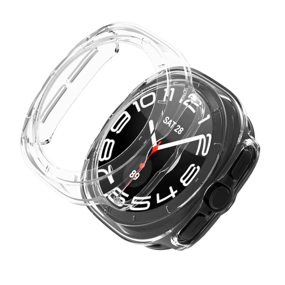 Custodia cava per PC per Samsung Galaxy Watch 7 Ultra 47mm Accessori Telaio protettivo Paraurti rigido Galaxy Watch 7 FE 40mm 44mm Cover