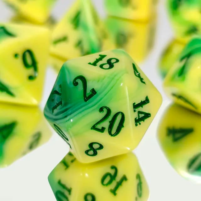 Set di Dadi DND in Acrilico Colorato a Prezzo Conveniente, 7 Pezzi/Set per Giochi da Tavolo e Giochi di Ruolo, Dadi Digitali per Giochi d'Intrattenimento