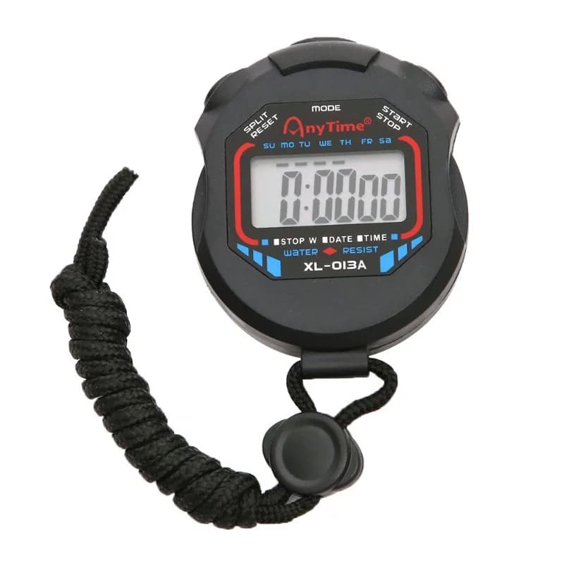 Attrezzatura per arbitro di calcio Cronometro elettronico multifunzione Cronometro sportivo Timer Display LCD impermeabile professionale Fitness