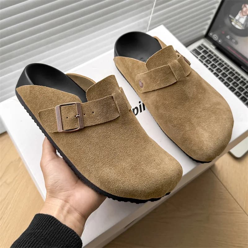 Scarpe da uomo, Ciabatte a fondo piatto, Ciabatte da uomo alla moda con suola spessa, Comode pantofole da uomo, Zapatos De Hombre