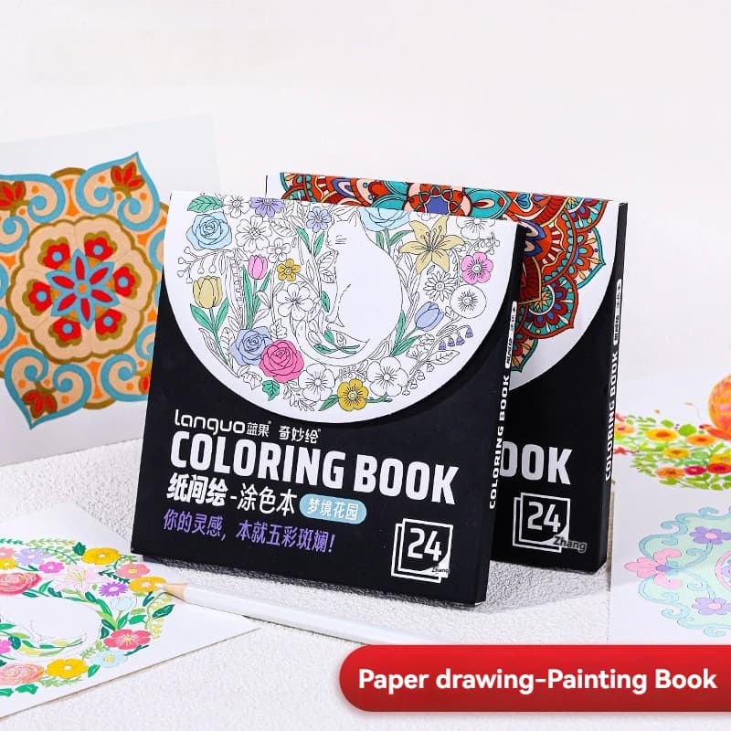 1PC Coloring Book For Casual Decompression, Color Matching For Parent-Child Interaction, Creative High-End Sketching Paper