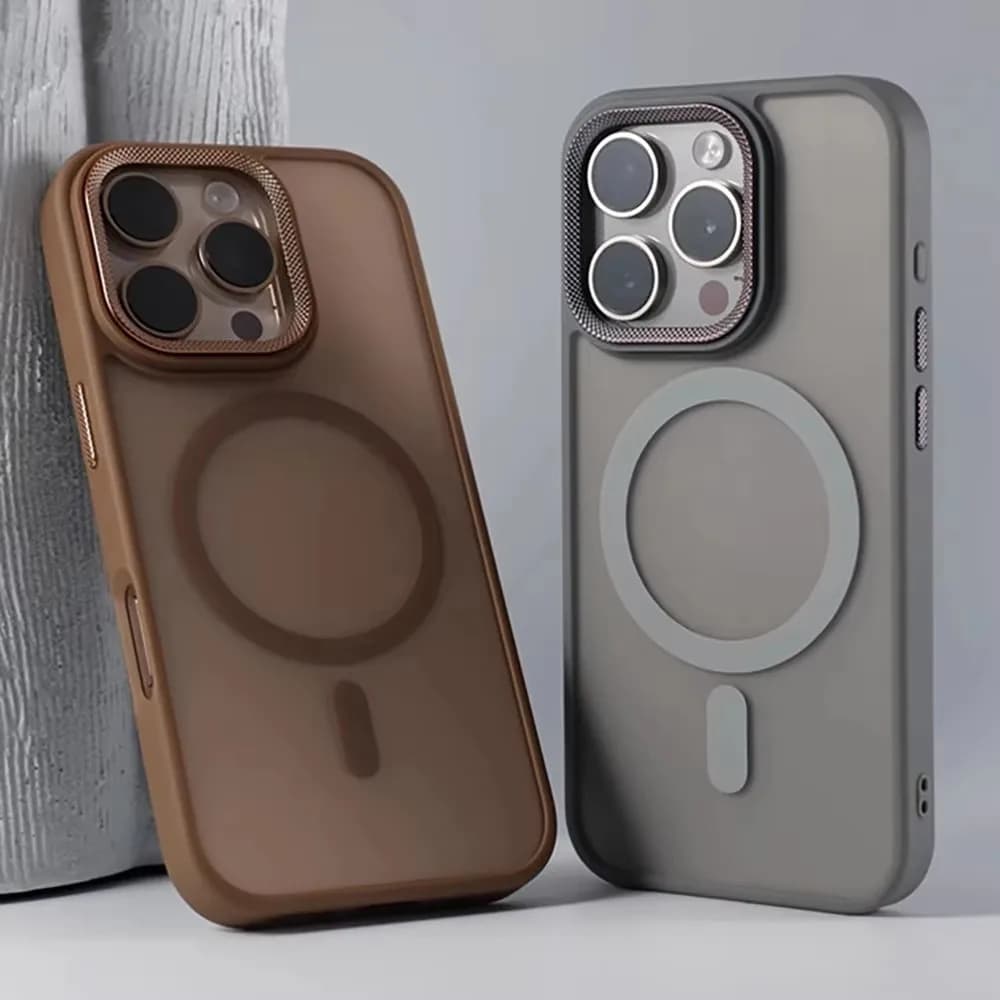 Custodia protettiva per fotocamera Spiricle di lusso per iPhone 15 16 Pro Max 16 Custodie Magsafe per iPhone 14 12 11 13 17 Pro Max Cover opaca
