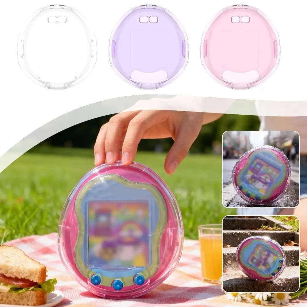 Guscio di ricambio per Tamagotchi Uni, custodia protettiva trasparente a tinta unita per accessori per console di gioco con animali virtuali