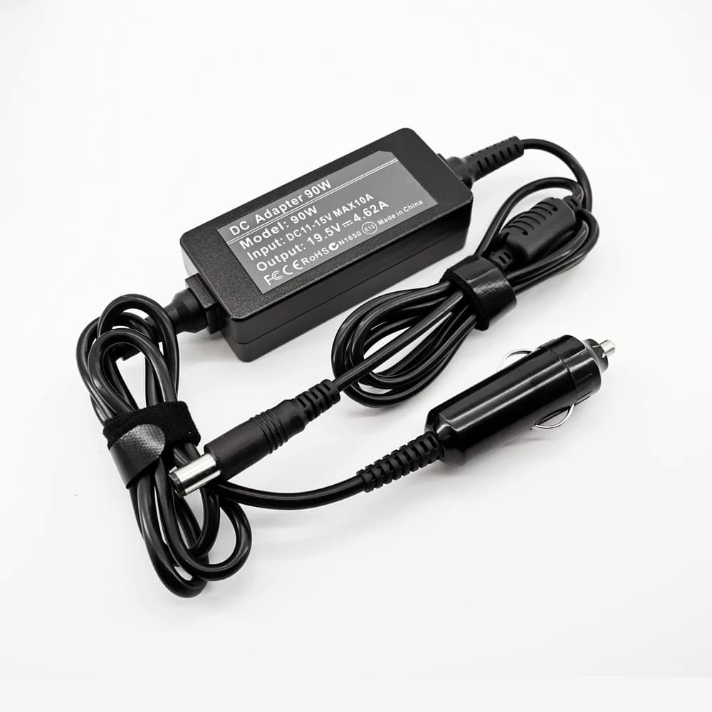90W 65W 19.5V 4.62A DC Car Adapter Charger for Dell Latitude 2100 D630 E6400 PP27L E6410 E4300 E6400 E5500 E6500 E4200
