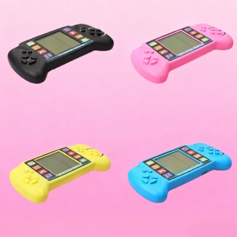 Console di Gioco Tetris Portatile Classica e Nostalgica, Giocattolo Educativo con Schermo, Lettore di Giochi Tascabile Elettronico
