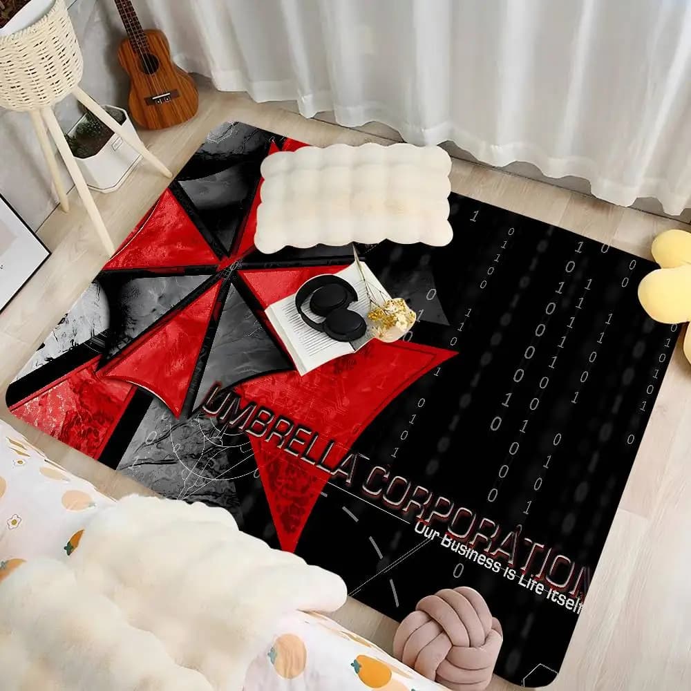 Game R-Resident Evil Hallway Carpet Washable Non-Slip Living Room Sofa Chairs Area Mat Kitchen Doormat Area Rug