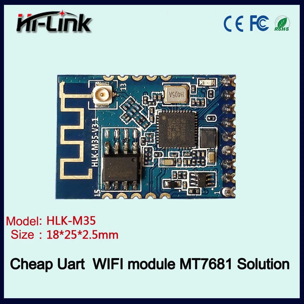 connect the WIFI uart module with smart link function HLK-M35