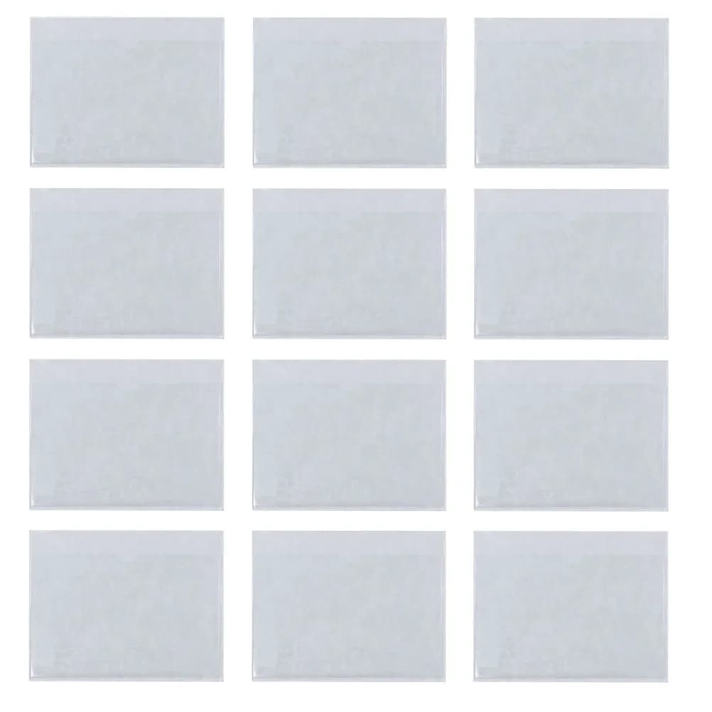30 Pezzi Tasche Adesive in Plastica per Carte, Bustine Porta Biglietti da Visita, Organizzatore per Flash Card, Porta Etichette Protettive