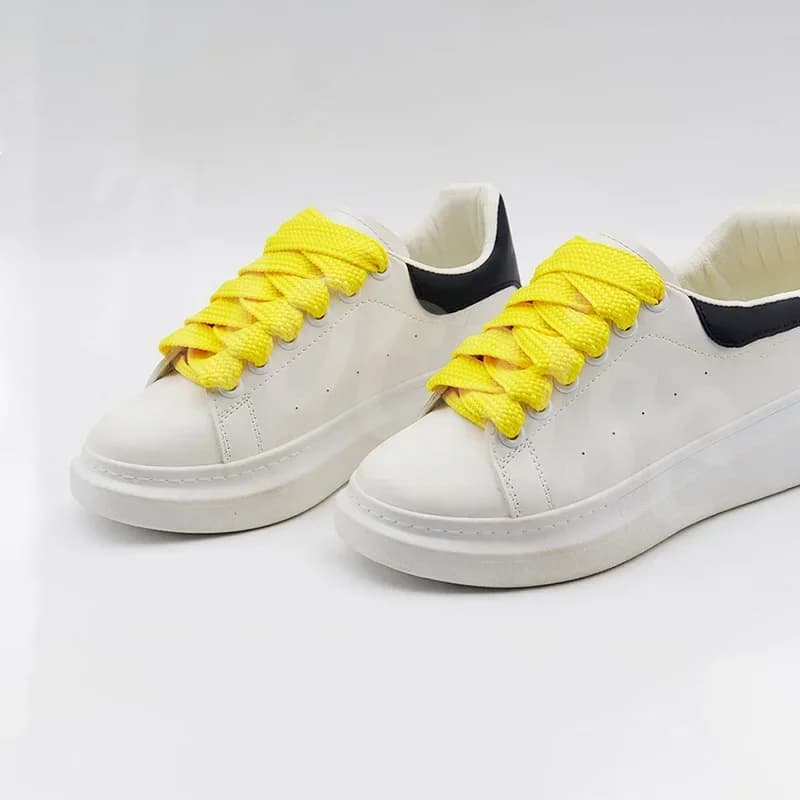 1 pair of wide flat laces 2 cm colored cables soft laces of high quality table shoes canvas shoes for sneakers sports shoes laces of shoes
