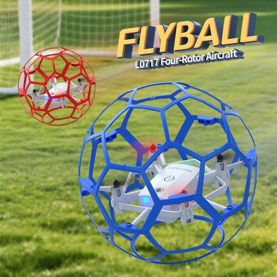Football competition for children, football drone to mug spherical, science and education, quadricottero, gift toy for holidays