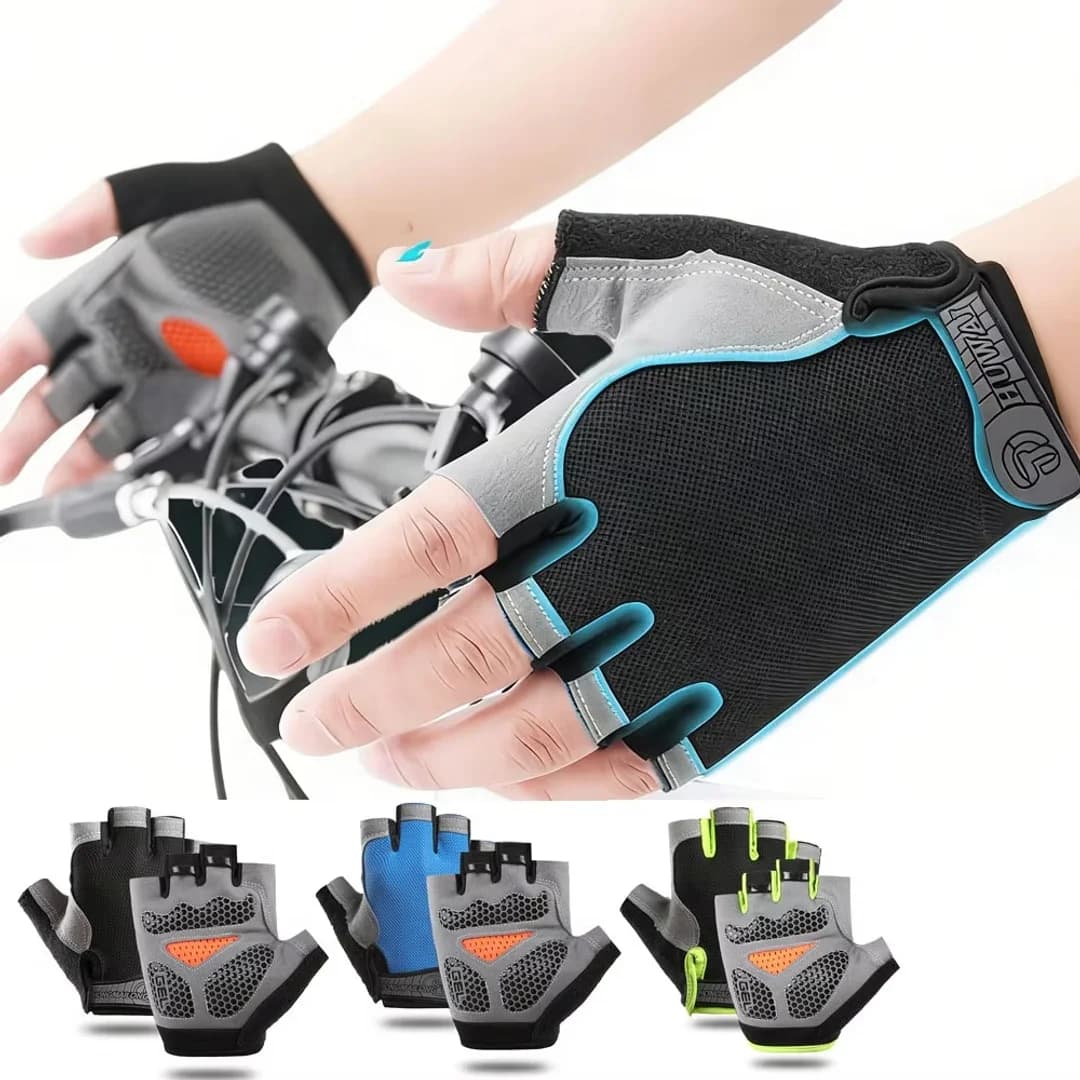 Half Finger Gel Cycling Gloves Men Women Breathable Anti-slip MTB Bike Bicycle Gloves Summer Gym Yoga Sport Training Hand Gloves